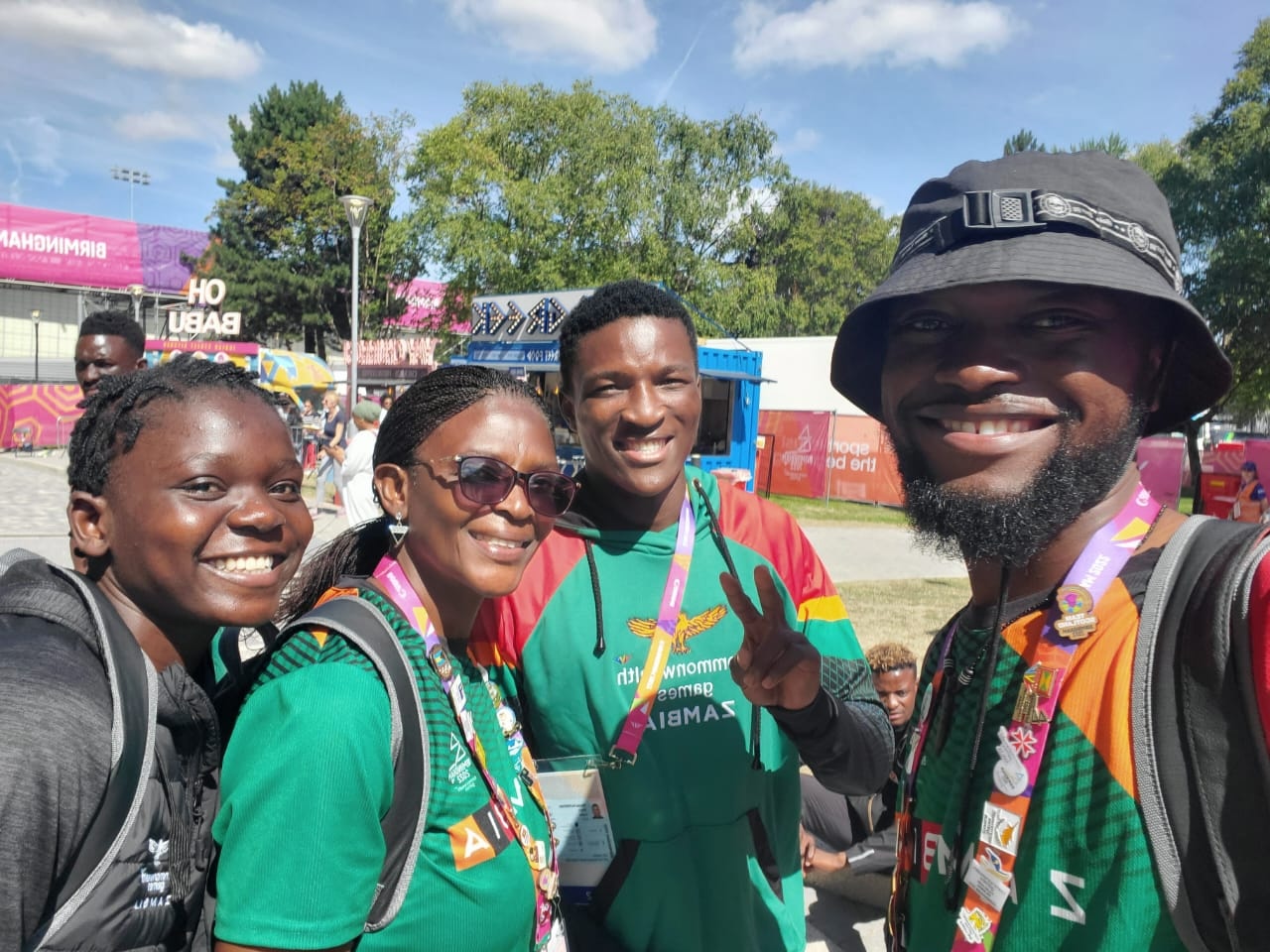 Team Zambia delegation at Birmingham 2022 Commonwealth Games