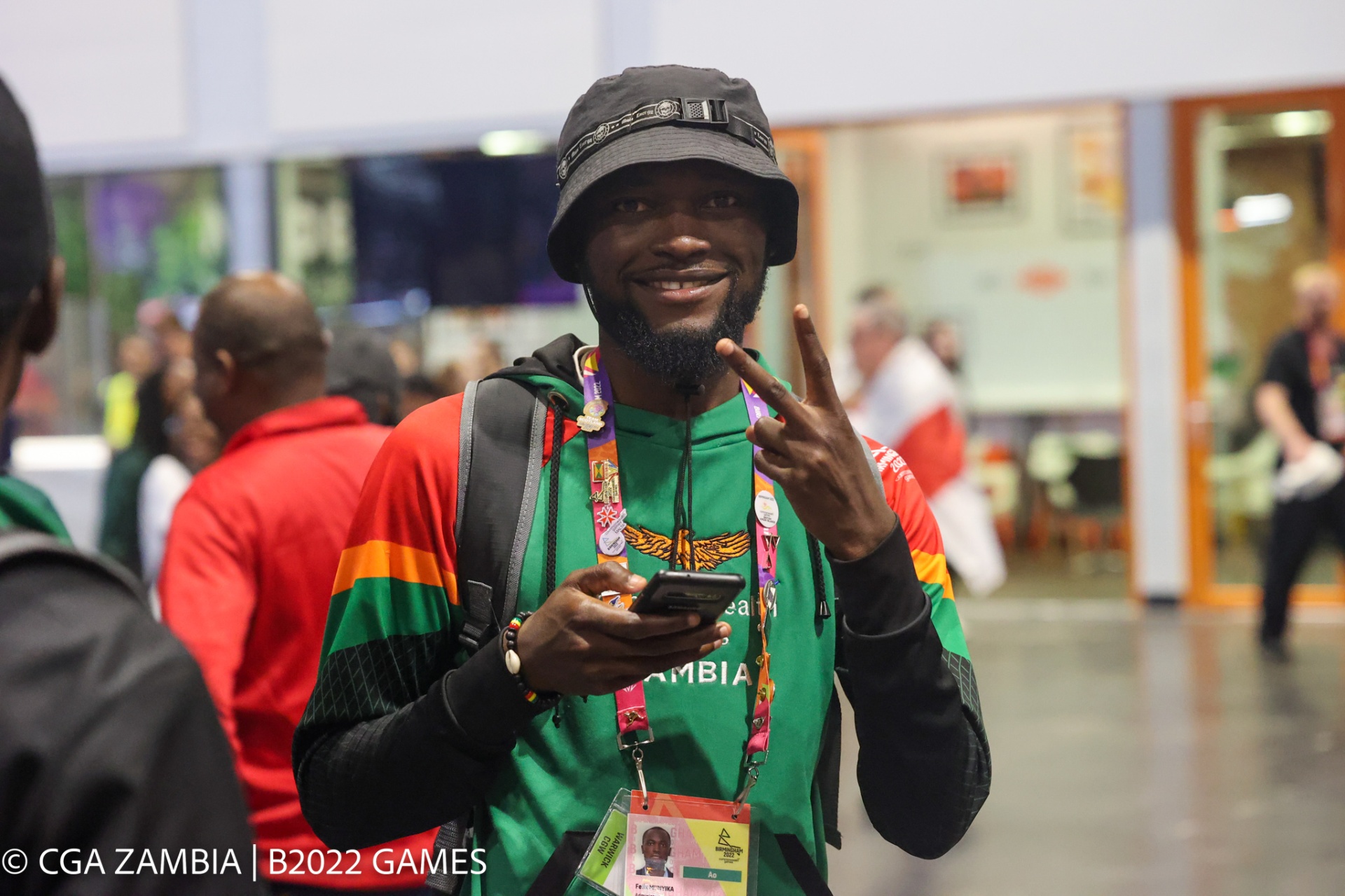 In the Athletes' Village during competition days